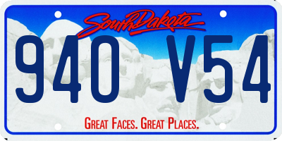 SD license plate 94OV54