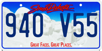SD license plate 94OV55