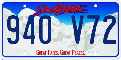 SD license plate 94OV72
