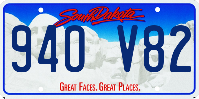 SD license plate 94OV82