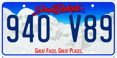 SD license plate 94OV89