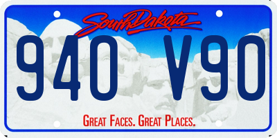 SD license plate 94OV90