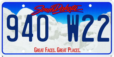 SD license plate 94OW22