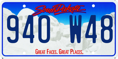 SD license plate 94OW48