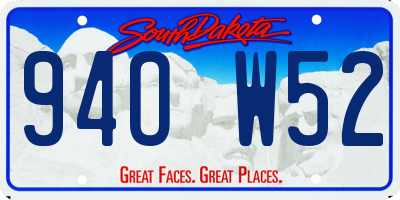 SD license plate 94OW52