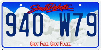 SD license plate 94OW79