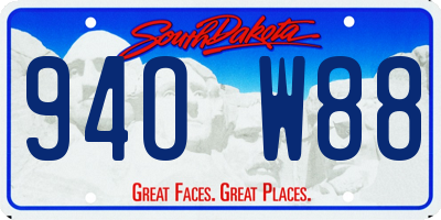 SD license plate 94OW88