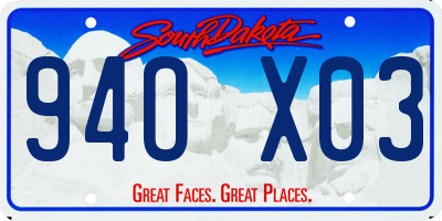 SD license plate 94OX03