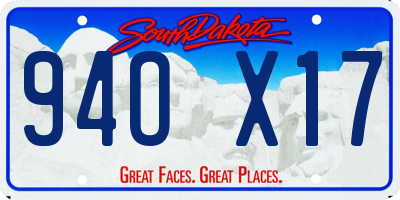 SD license plate 94OX17