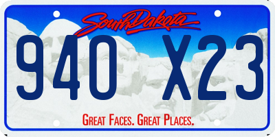 SD license plate 94OX23