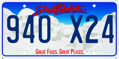 SD license plate 94OX24
