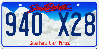 SD license plate 94OX28