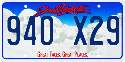 SD license plate 94OX29