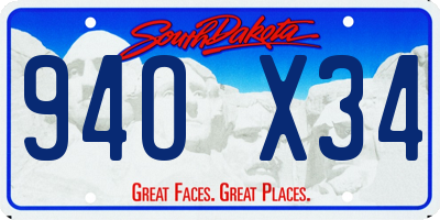 SD license plate 94OX34