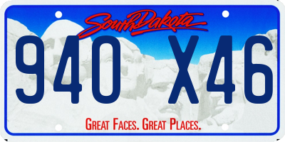 SD license plate 94OX46