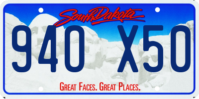 SD license plate 94OX50