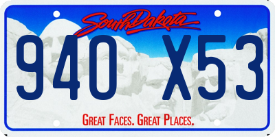 SD license plate 94OX53