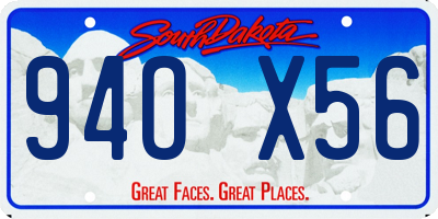 SD license plate 94OX56
