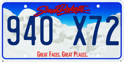 SD license plate 94OX72