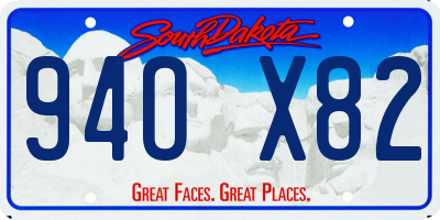 SD license plate 94OX82
