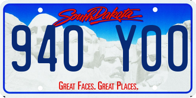 SD license plate 94OY00