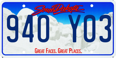 SD license plate 94OY03
