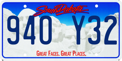 SD license plate 94OY32