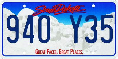 SD license plate 94OY35