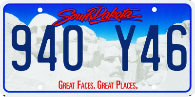 SD license plate 94OY46