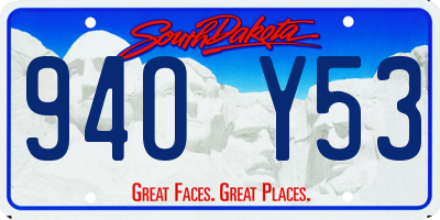 SD license plate 94OY53