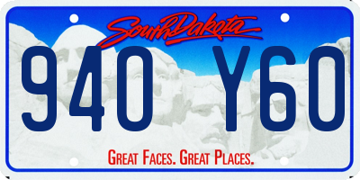 SD license plate 94OY60
