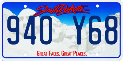 SD license plate 94OY68