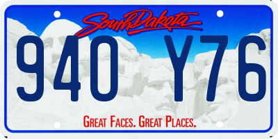 SD license plate 94OY76