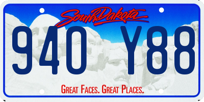 SD license plate 94OY88