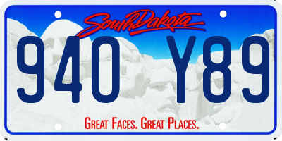 SD license plate 94OY89