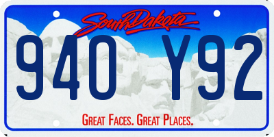 SD license plate 94OY92