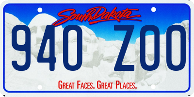 SD license plate 94OZ00