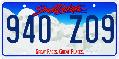 SD license plate 94OZ09