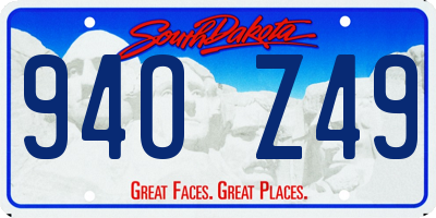 SD license plate 94OZ49
