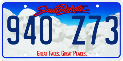 SD license plate 94OZ73