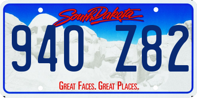 SD license plate 94OZ82