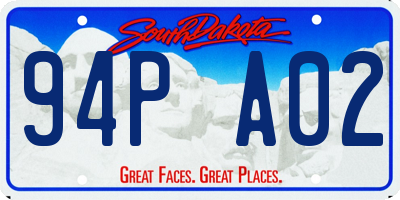 SD license plate 94PA02