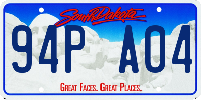 SD license plate 94PA04