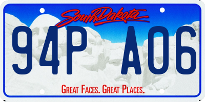 SD license plate 94PA06