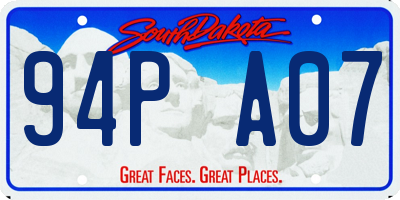 SD license plate 94PA07