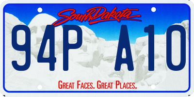 SD license plate 94PA10