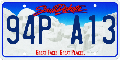 SD license plate 94PA13