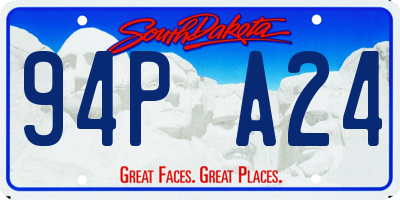 SD license plate 94PA24