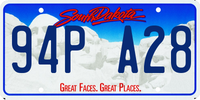 SD license plate 94PA28