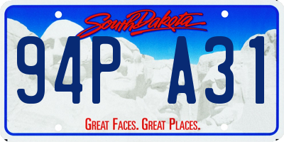 SD license plate 94PA31